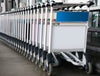 Luggage Trolley At The Airport With Sign Mockup Psd