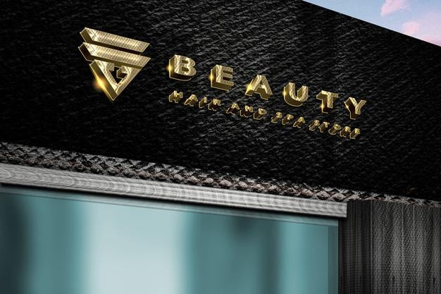Luxury Beauty Logo Mockup Psd