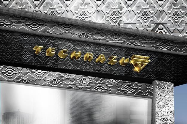 Luxury Building Signboard 3D Logo Mockup Psd