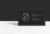Luxury Business Card Mockup Psd In Black And Gold Tone