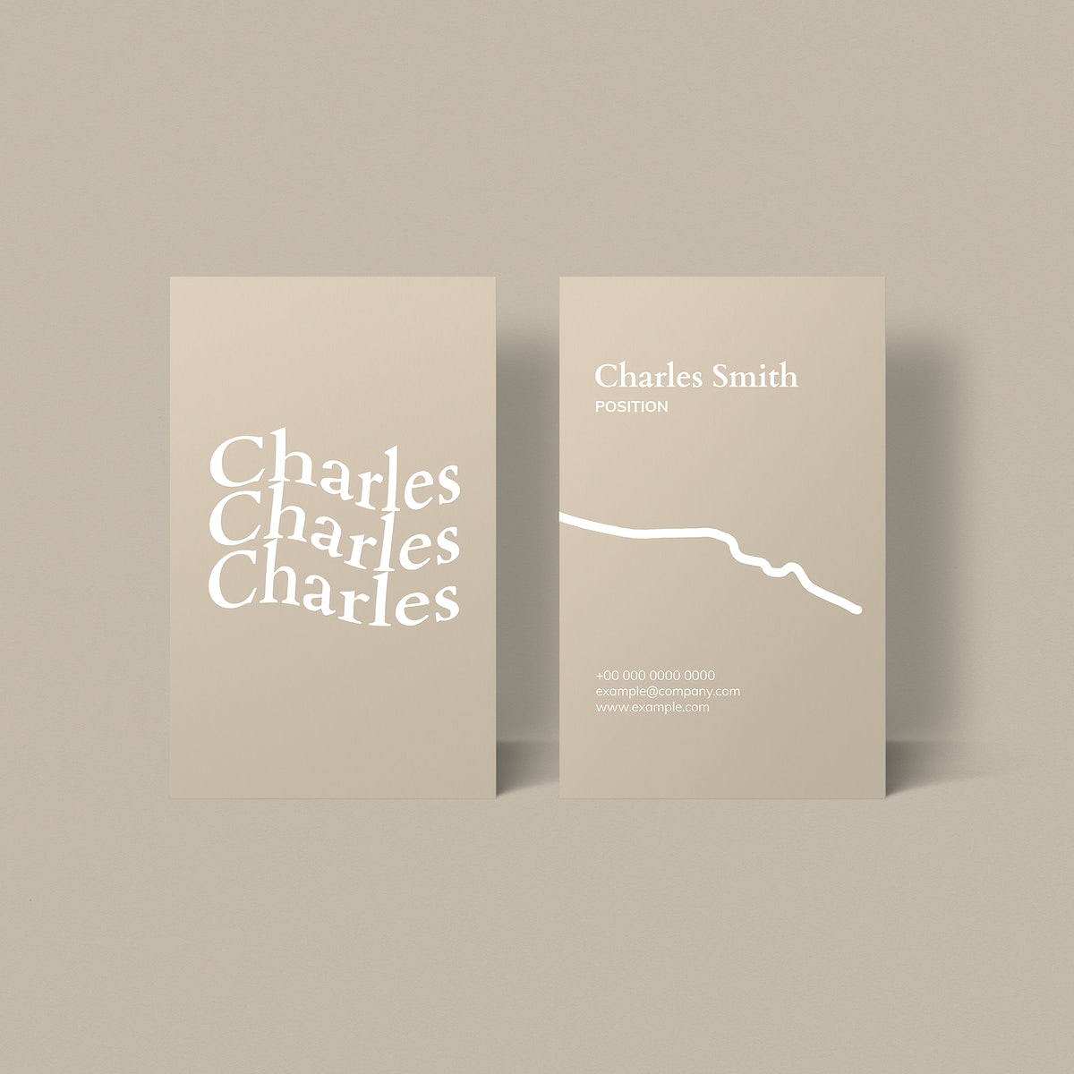 Luxury Business Card Mockup Psd In Gold Tone With Front And Rear View