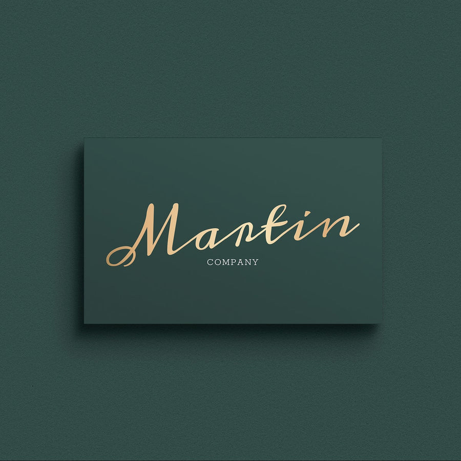 Luxury Business Card Mockup Psd In Green Tone