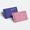 Luxury Business Card Mockup Psd In Pink Tone With Front And Rear View