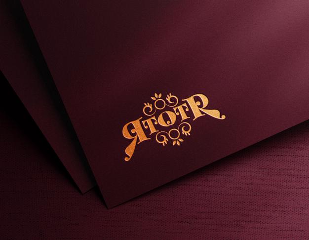 Luxury Embossed Logo Mockup Psd
