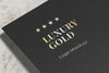 Luxury Gold Logo Mockup Psd