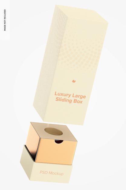 Luxury Large Sliding Box Mockup Psd