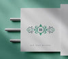 Luxury Letterpress Logo Mockup On White Paper Psd
