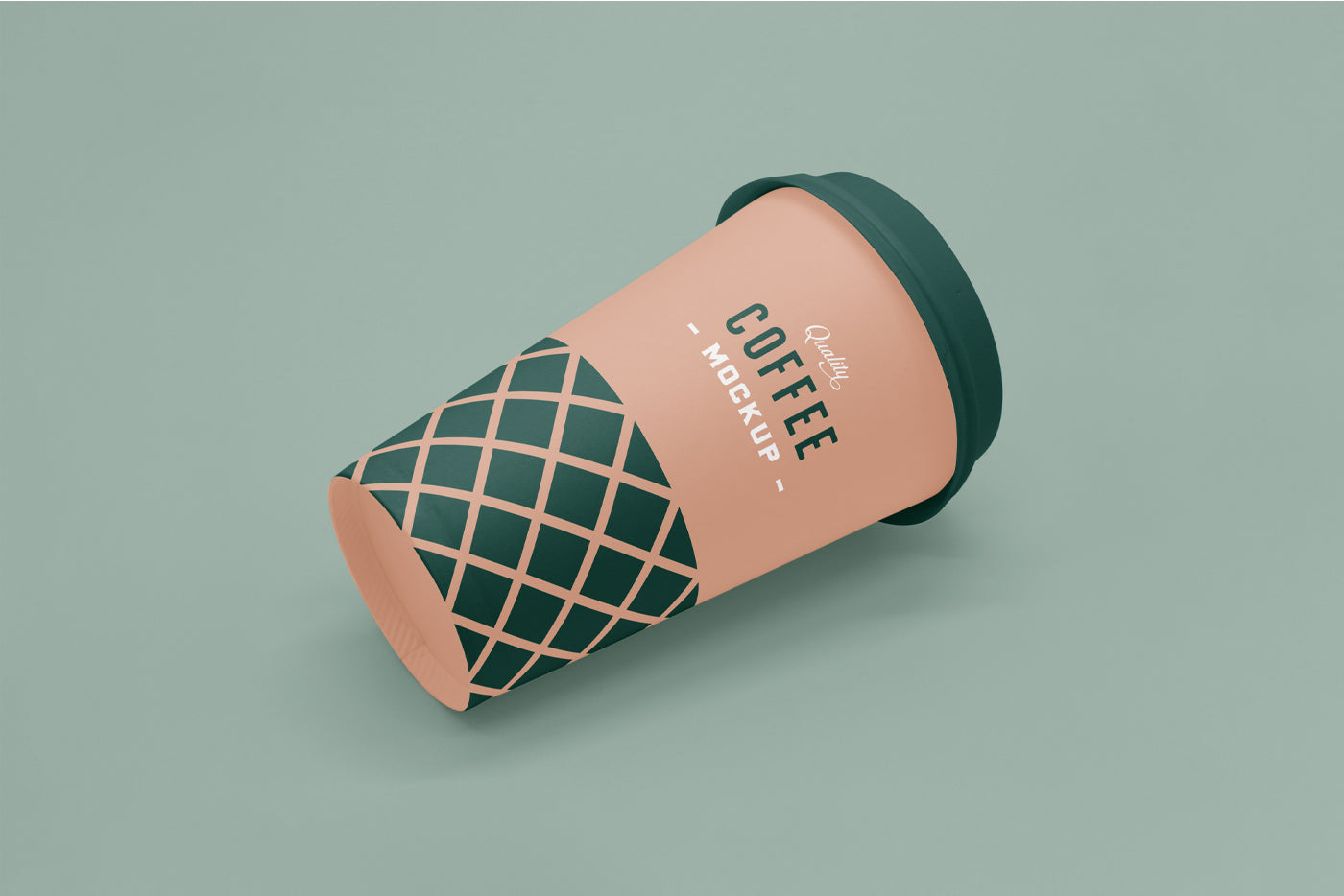 Lying Coffee Cup Mockup