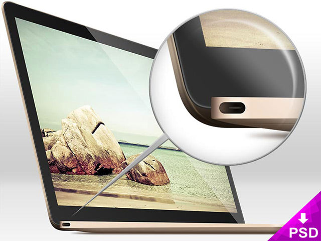 Macbook Air Psd Mockup #2