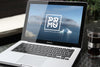 Macbook Pro on Table PSD Mockup