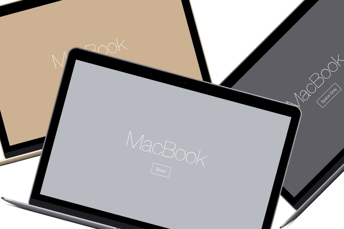 Macbook Mockups - Silver, Gold & Space Gray