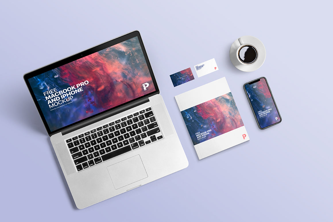 Macbook Pro And Iphone Mockup