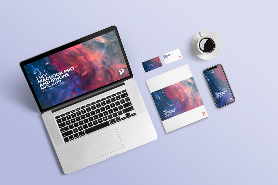 Macbook Pro And Iphone Mockup