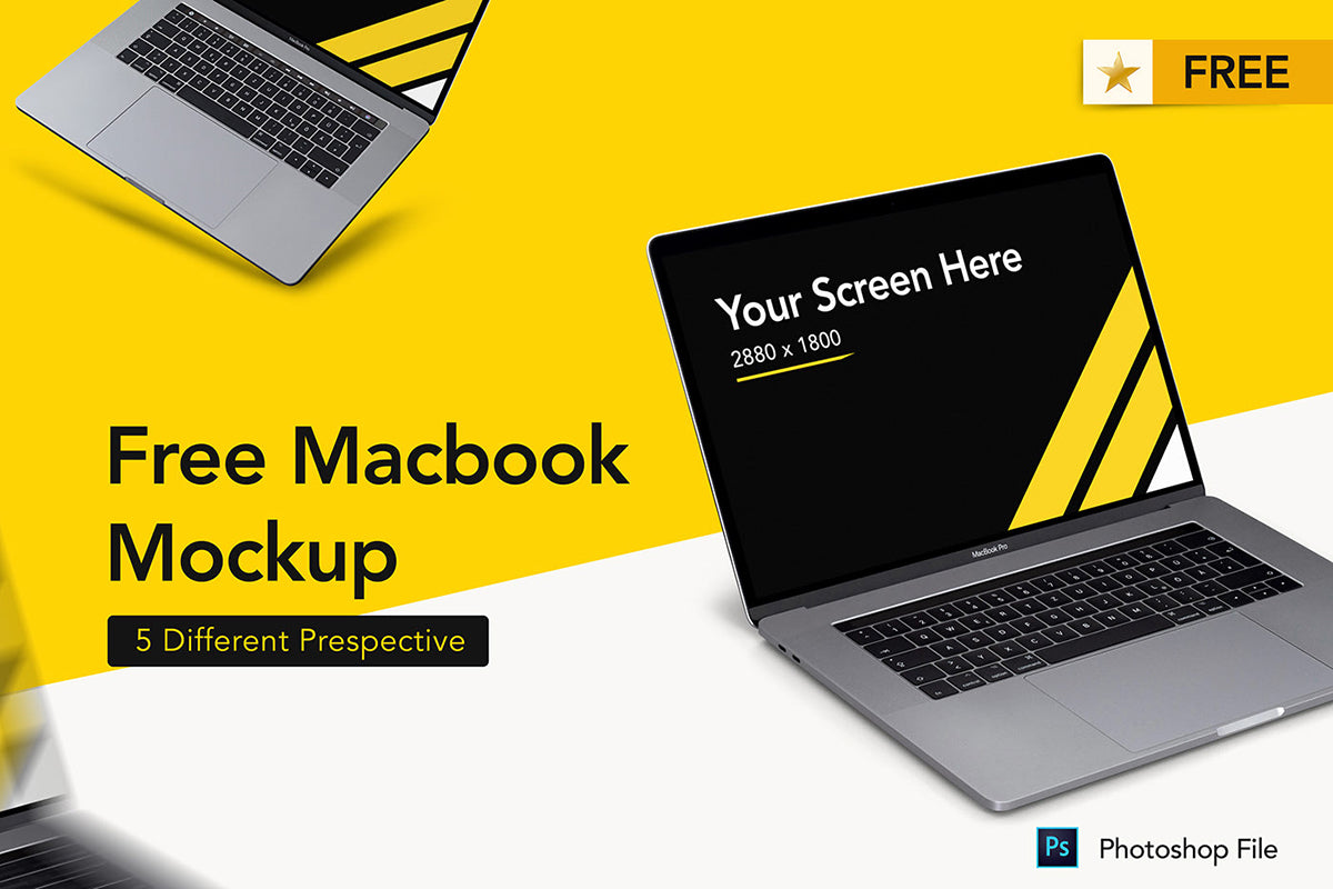 Macbook Set Mockup