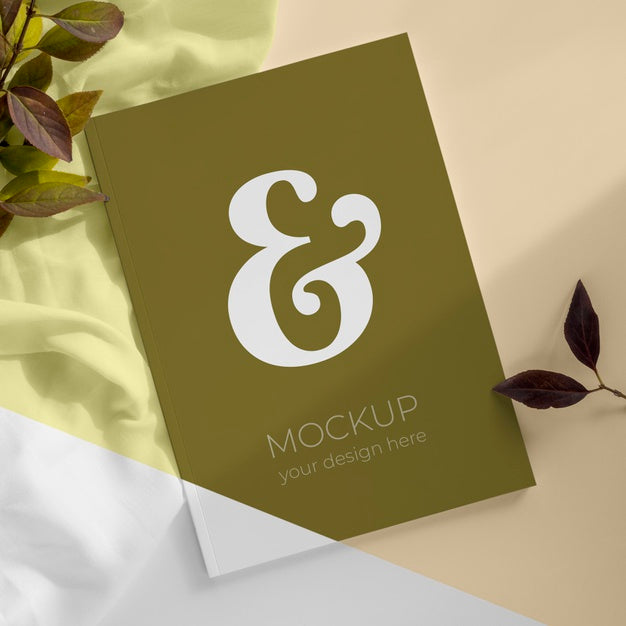 Magazine And Leaves Assortment Psd