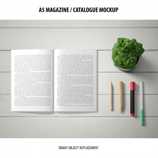 Magazine Catalogue Mockup Psd