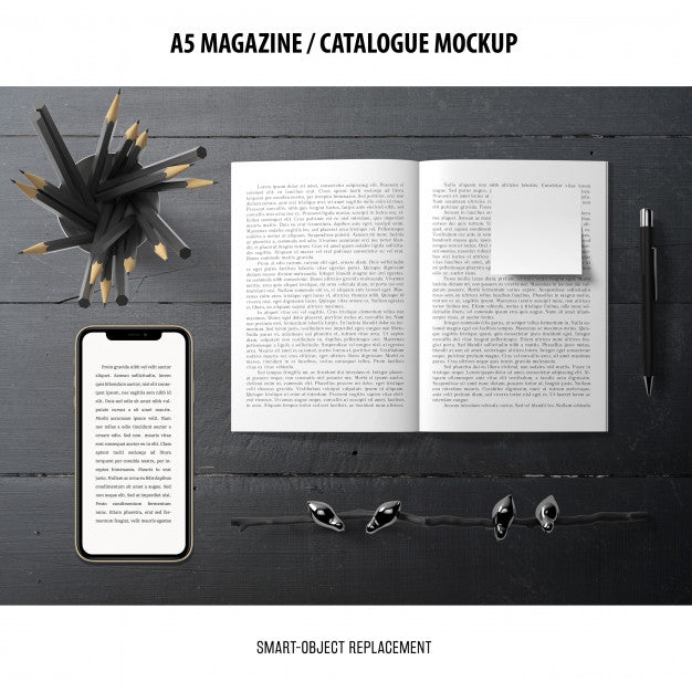 Magazine Catalogue Mockup Psd
