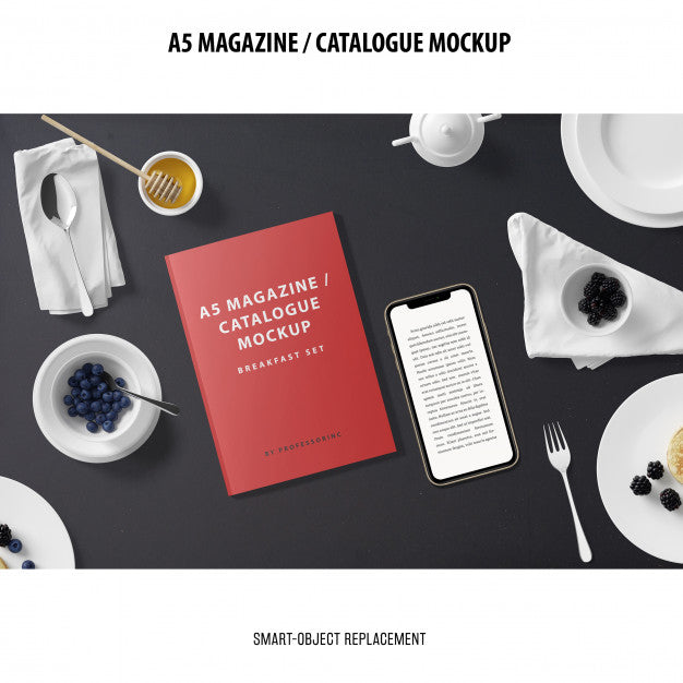 Magazine Catalogue Mockup Psd