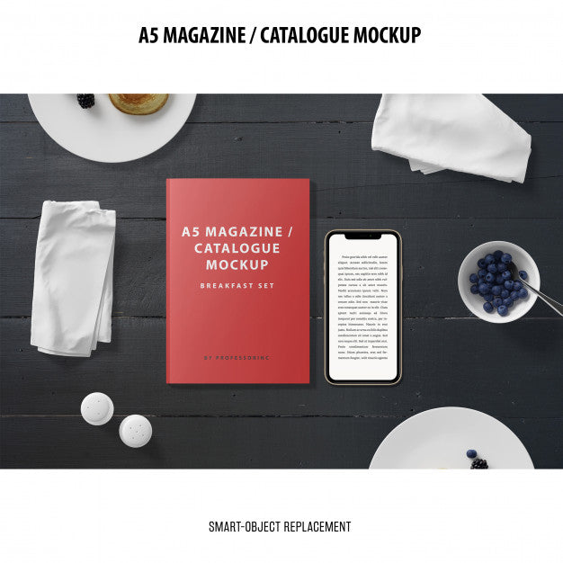 Magazine Catalogue Mockup Psd