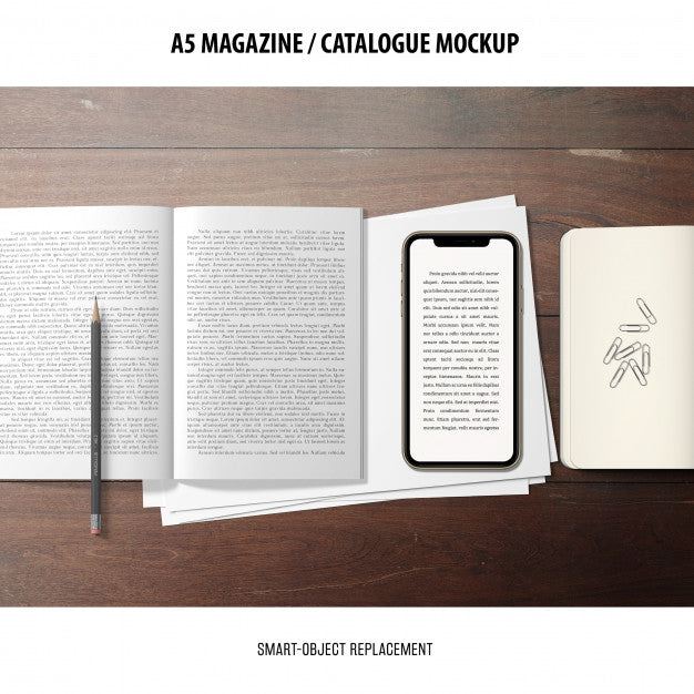 Magazine Catalogue Mockup Psd