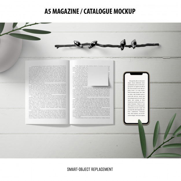 Magazine Catalogue Mockup Psd