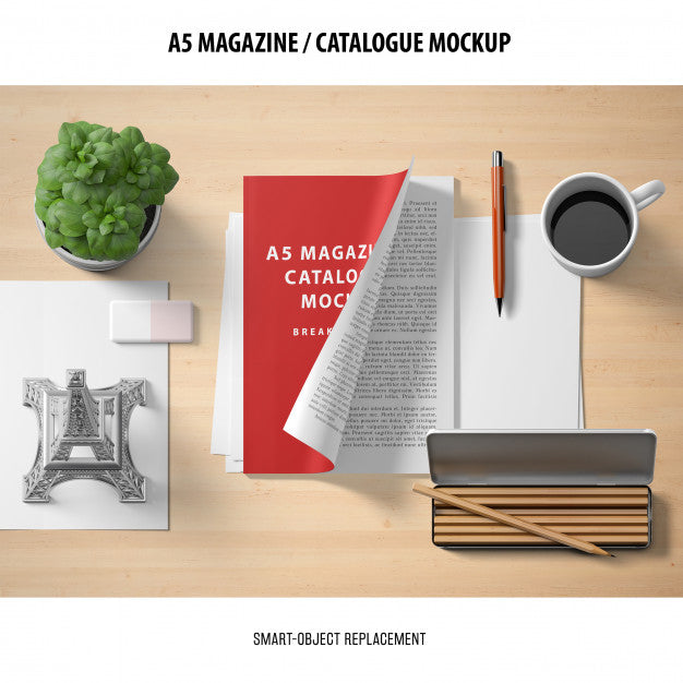Magazine Catalogue Mockup Psd