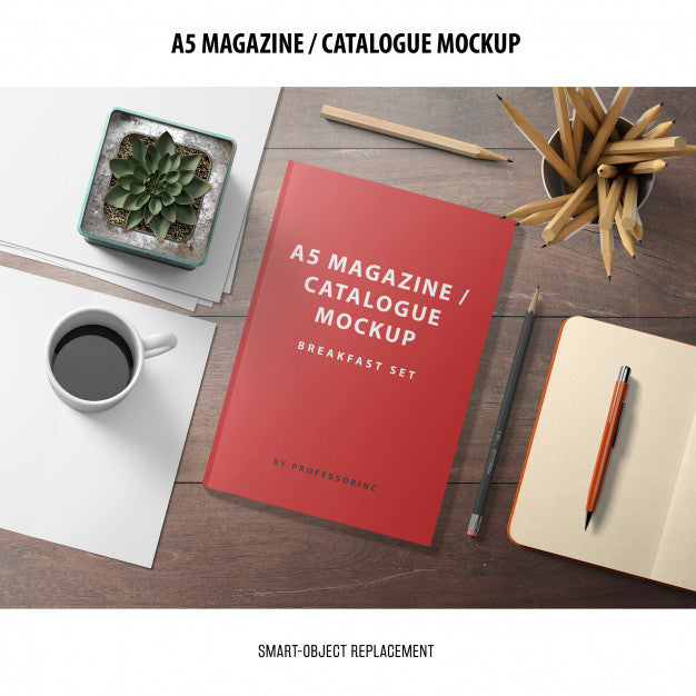 Magazine Catalogue Mockup Psd