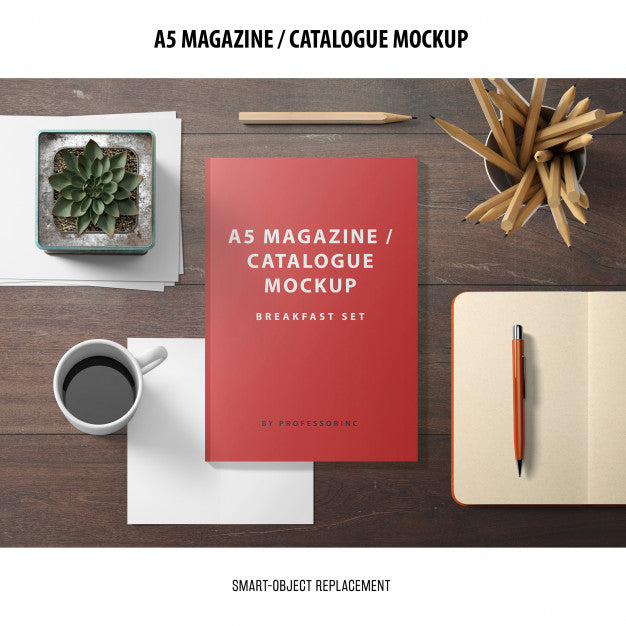 Magazine Catalogue Mockup Psd