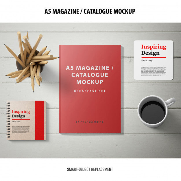 Magazine Catalogue Mockup Psd
