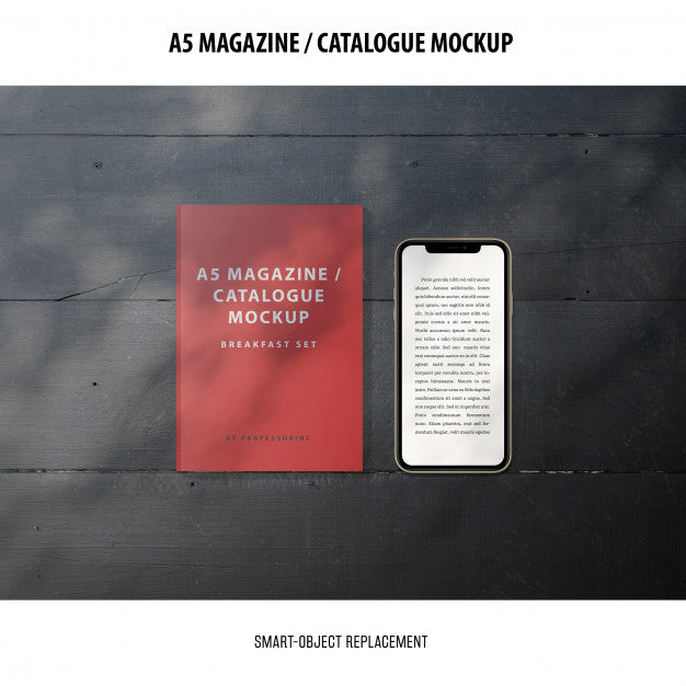 Magazine Catalogue Mockup Psd
