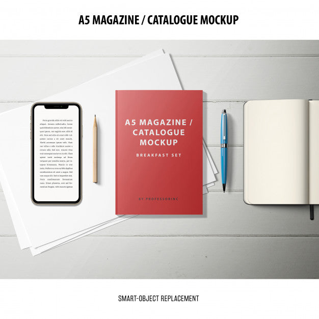 Magazine Catalogue Mockup Psd