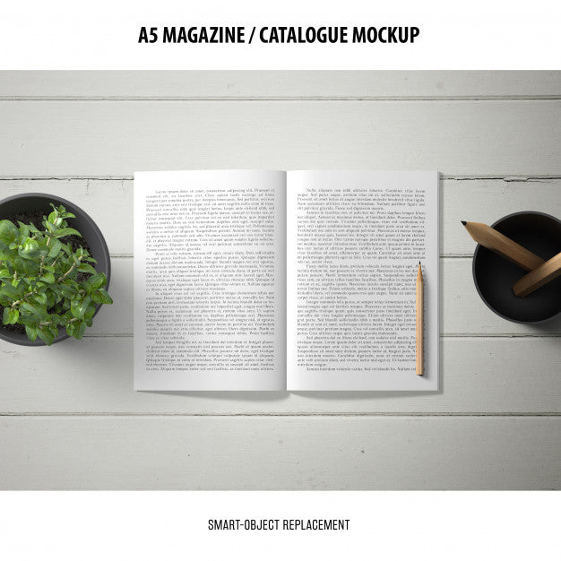 Magazine Catalogue Mockup Psd