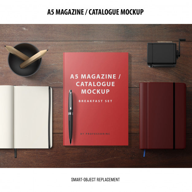 Magazine Catalogue Mockup Psd