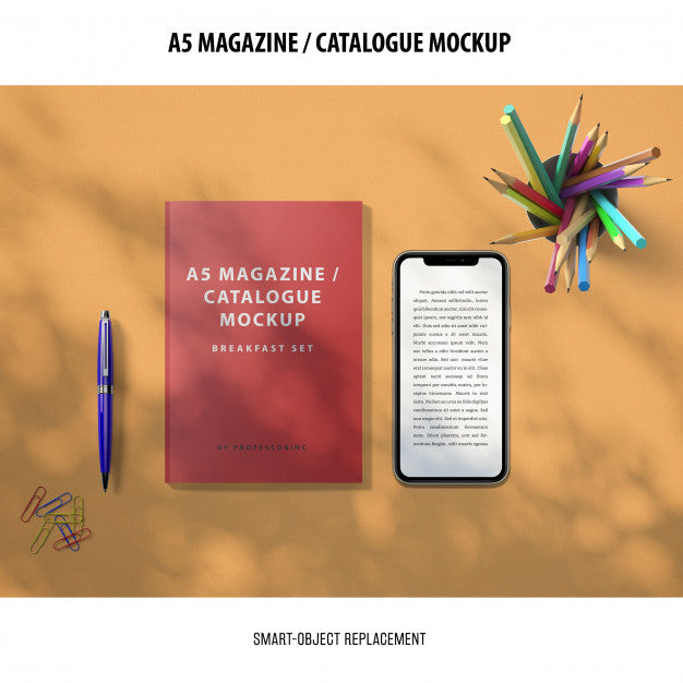 Magazine Catalogue Mockup Psd