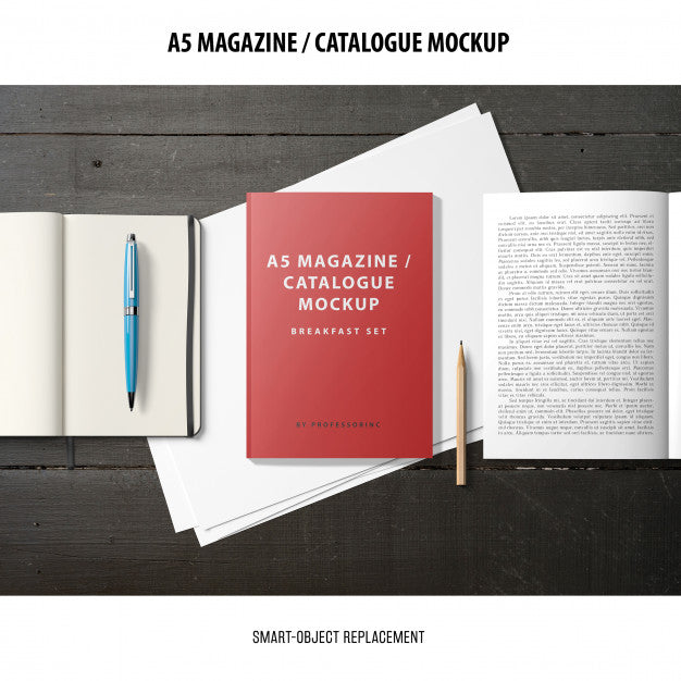 Magazine Catalogue Mockup Psd