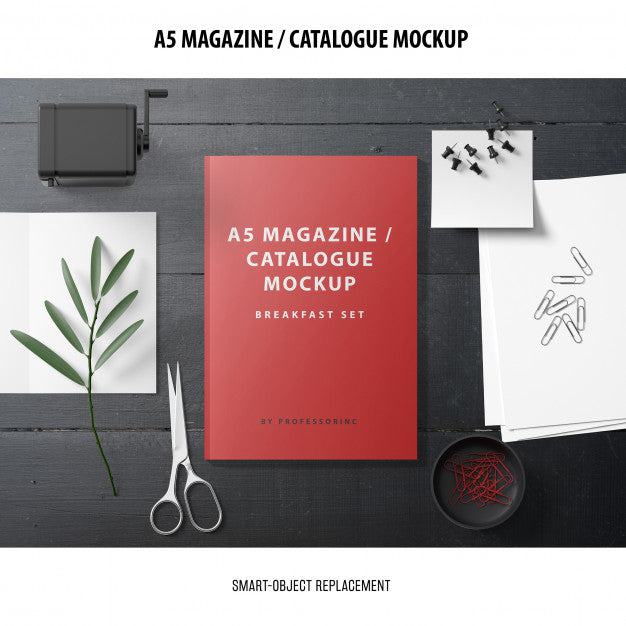 Magazine Catalogue Mockup Psd