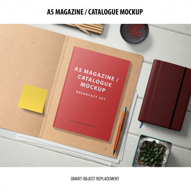 Magazine Catalogue Mockup Psd