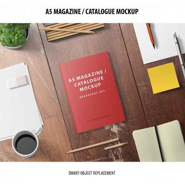 Magazine Catalogue Mockup Psd