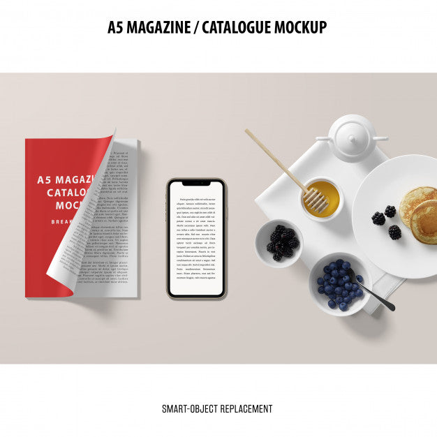 Magazine Catalogue Mockup Psd