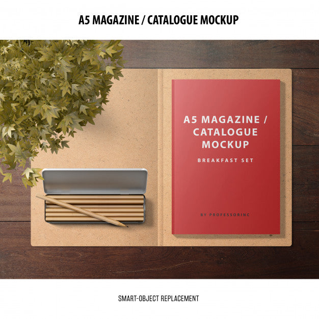 Magazine Catalogue Mockup Psd