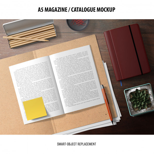 Magazine Catalogue Mockup Psd