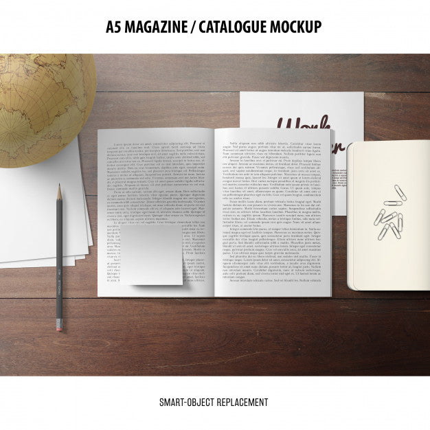 Magazine Catalogue Mockup Psd