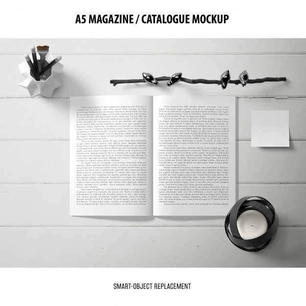 Magazine Catalogue Mockup Psd