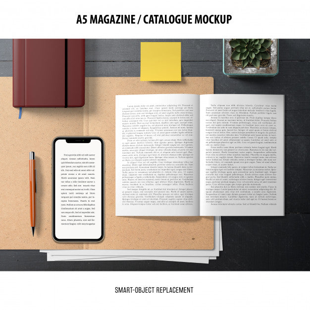 Magazine Catalogue Mockup Psd