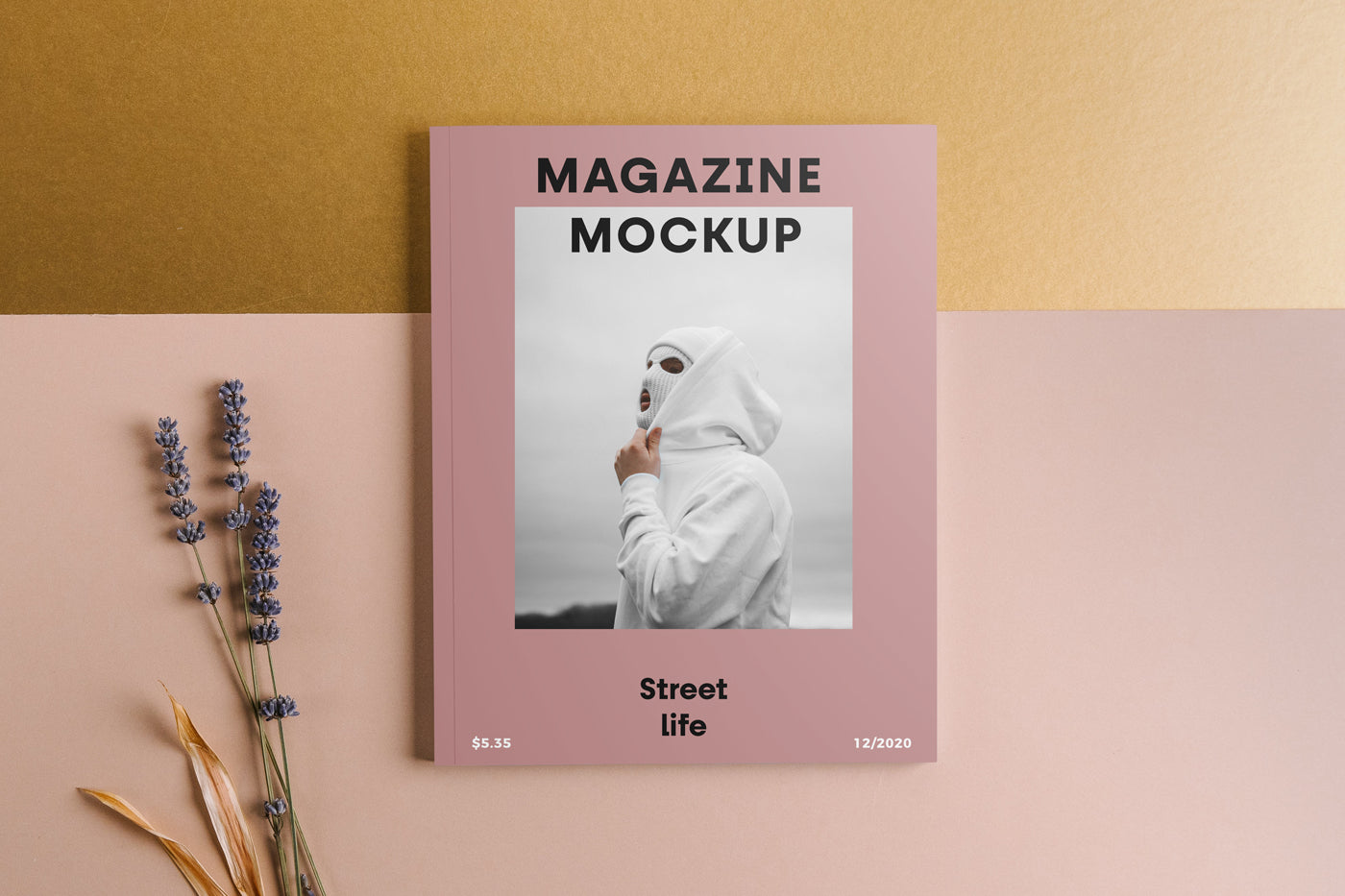 Magazine Front Cover Mockup