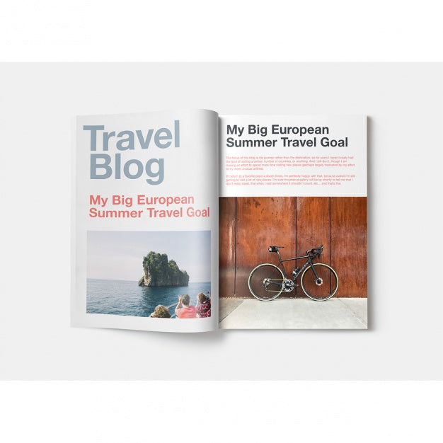 Magazine Mock Up Design Psd