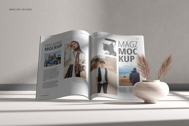 Magazine Mockup And Catalog Mockup Cover Page Premium Psd Psd