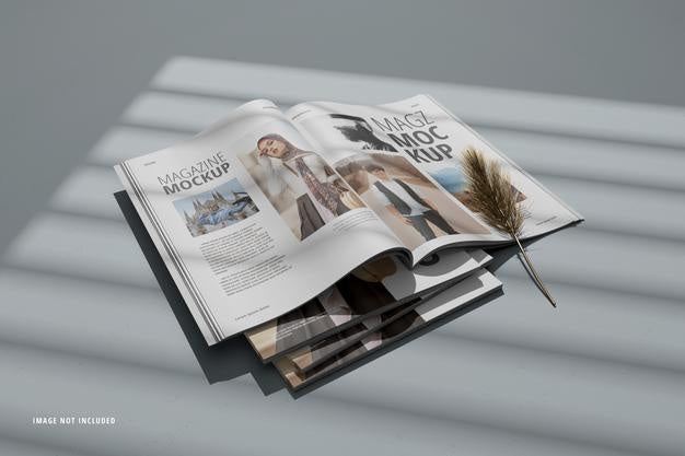 Magazine Mockup And Catalog Mockup Cover Page Premium Psd Psd