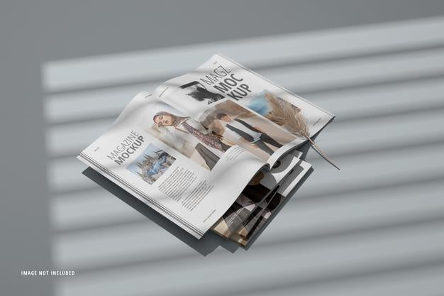 Magazine Mockup And Catalog Mockup Cover Page Premium Psd Psd