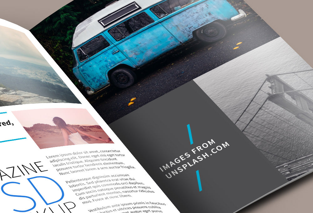 Open Magazine PSD Mockup